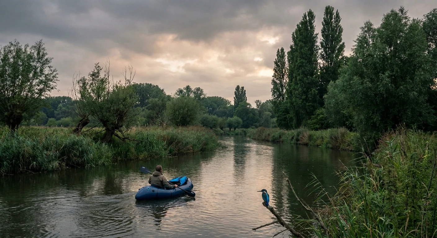 De Dijle stroomt door een groen Vlaams natuurgebied
